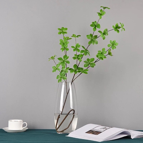 CÀNH OLIU GIẢ 10 NHÁNH 8 QUẢ HẰNG DECOR 90CM