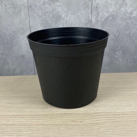 CHẬU NHỰA ĐEN - CHẬU NHỰA TRỒNG CÂY HẰNG DECOR( size 15-18cm)
