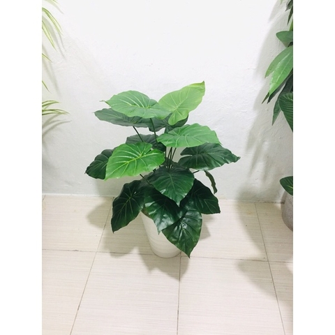CÂY LÁ MÔN GIẢ TRANG TRÍ CAO CẤP 70CM 18 LÁ HẰNG DECOR