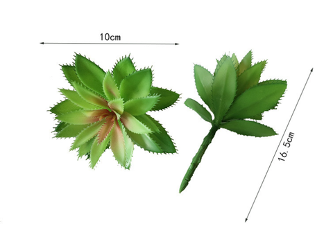 Cành sen đá lá gai giả 16cm