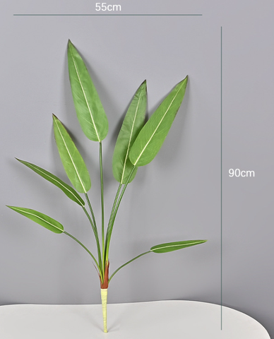 Cành lá chuối giả 7 lá 90cm