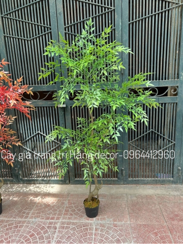 CÂY NAM THIÊN TRÚC GIẢ TRANG TRÍ HẰNG DECOR 1m5