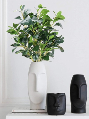 Cành lá chanh xanh giả 80cm