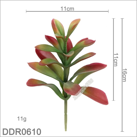 Cành sen đá mầm giả cao 15cm