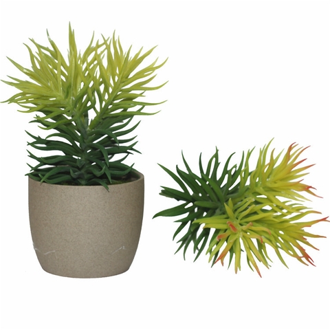 Cành sen đá thông giả 3 nhánh 15cm
