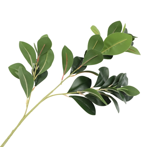 Cành lá chanh xanh giả 80cm