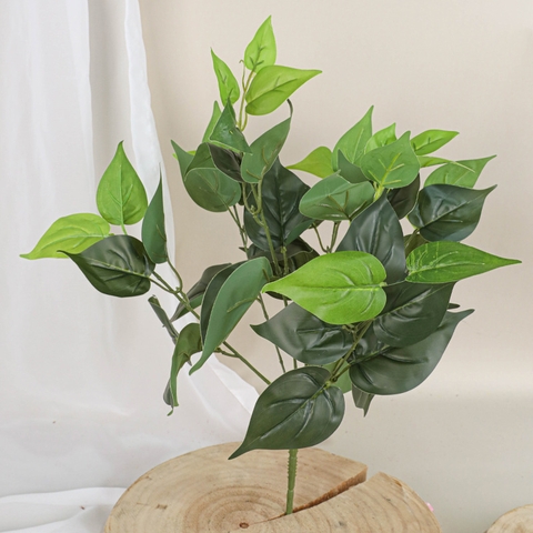 Cành lá 7 nhánh giả nhiều màu 40cm