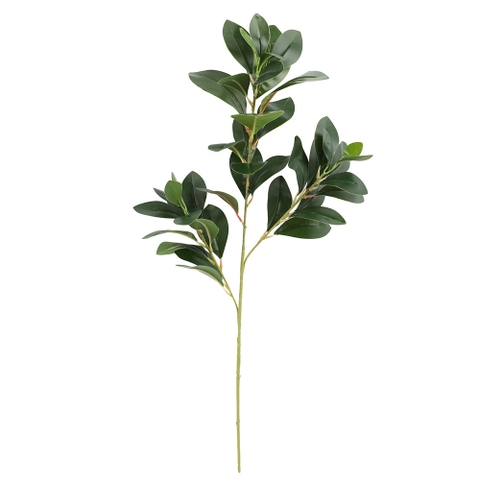 Cành lá chanh xanh giả 80cm