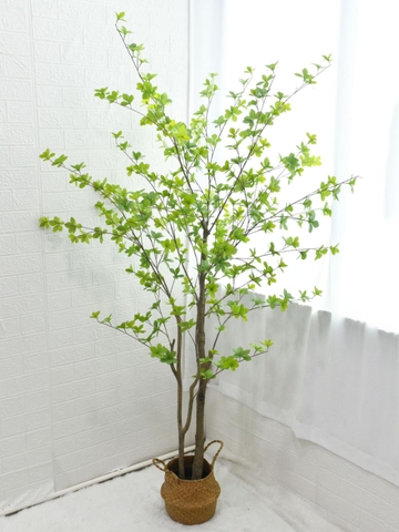 CÂY THẠCH NAM 2 THÂN NHỰA GIẢ TRANG TRÍ HẰNG DECOR(1M7)