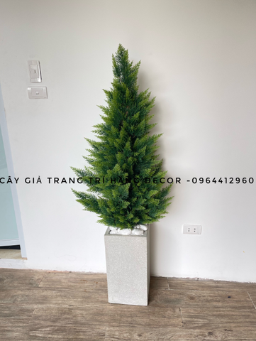 CÂY TÙNG THƠM GIẢ TRANG TRÍ HẰNG DECOR (1M2-1M6)