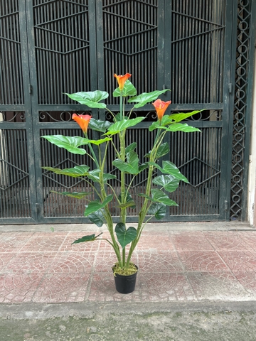 CÂY HOA RUM GIẢ HẰNG DECOR 1M3