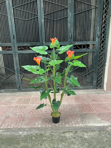 CÂY HOA RUM GIẢ HẰNG DECOR 1M3