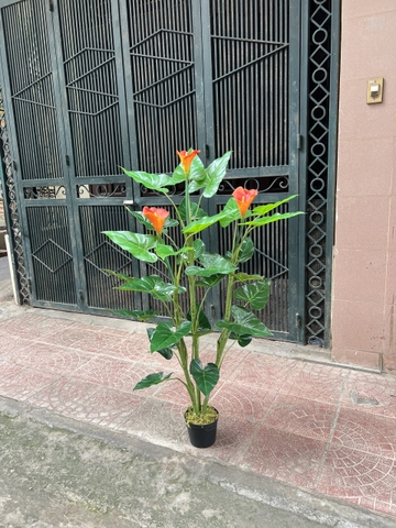 CÂY HOA RUM GIẢ HẰNG DECOR 1M3