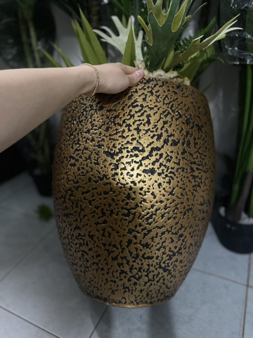 CHẬU XI MĂNG TRỨNG NHÁM TRỒNG  35x43
