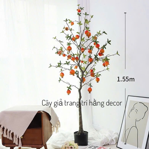 Cây Lựu giả trang trí 1m3,1m6