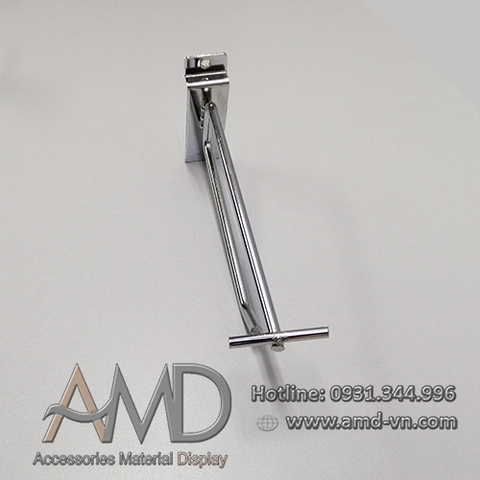 Móc đôi treo phụ kiện cài tấm gỗ Slatwall - Xiken