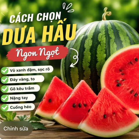 Cách Chọn Dưa Hấu Ngon Ngọt – Mẹo Đơn Giản Ai Cũng Làm Được