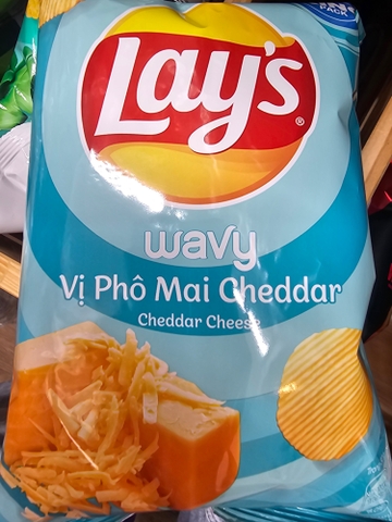Bim bim Lay's wavy vị phô mai cheddar - Gói 53g