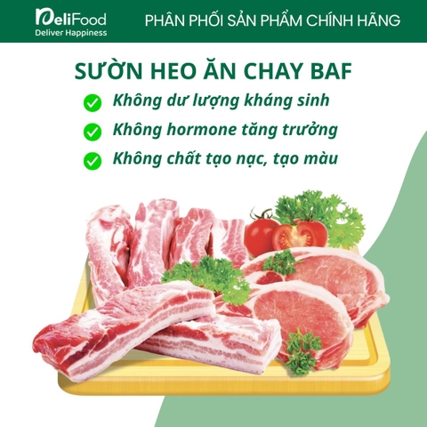 Sườn heo BAF Meat - khay 400g