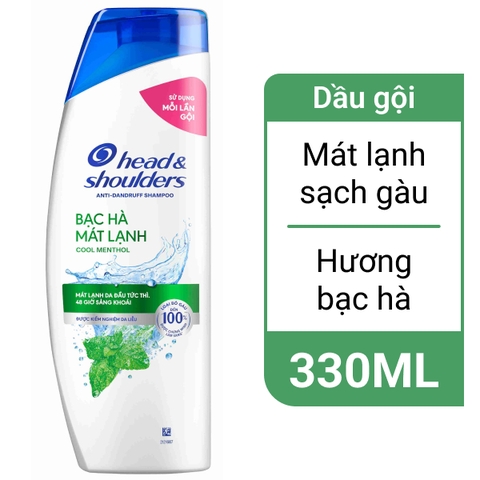 Head & Shoulder Dầu gội mát lạnh bạc hà - chai 330ml