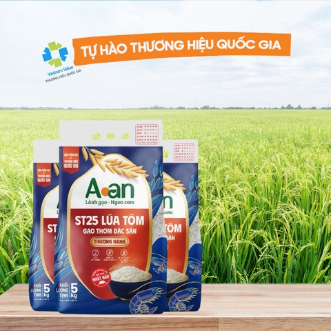 Gạo ST25 AAN Lúa Tôm - Túi 5kg
