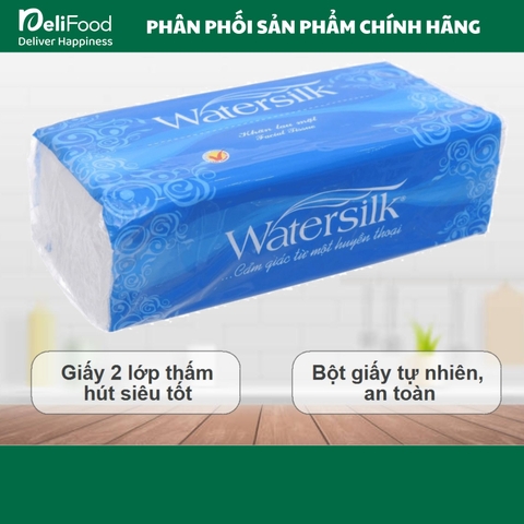 Khăn lau mặt Watersilk 200 tờ/gói