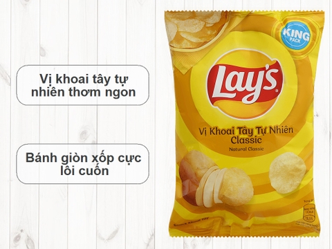 Bim bim Lay's vị khoai tây tự nhiên - Gói 53g