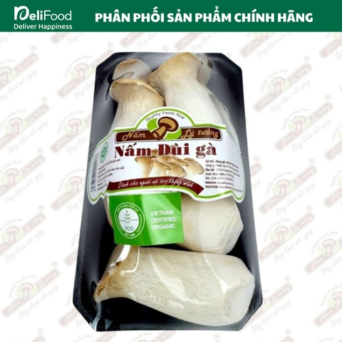 Nấm đùi gà sạch Lý Tưởng - Khay 250g