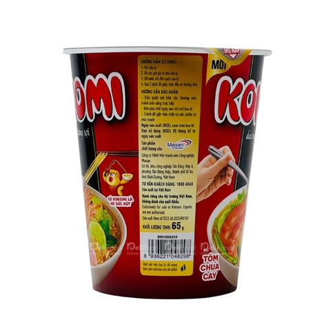 Mì tôm chua cay Kokomi - ly 65g