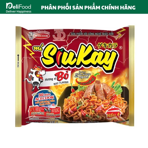 Mì SiuKay vị Bò - Gói 127g