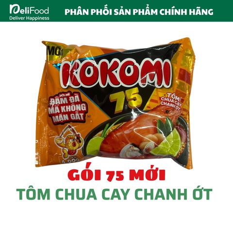 Mì Kokomi 75 hương vị tôm chua cay chanh ớt - gói 75gr