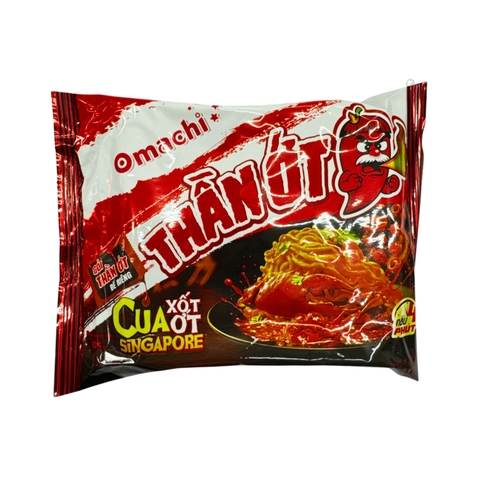 Mì Omachi Thần Ớt Vị Cua Xốt Ớt - Gói 126gr