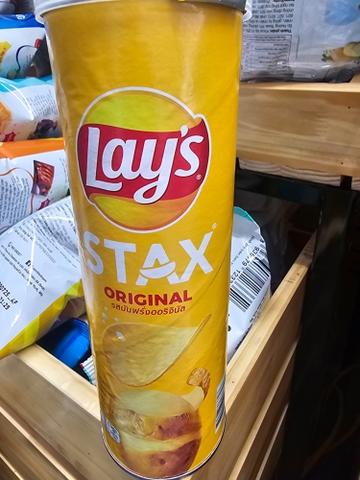 Bim bim Lay's STAX vị tự nhiên - Hộp 100g