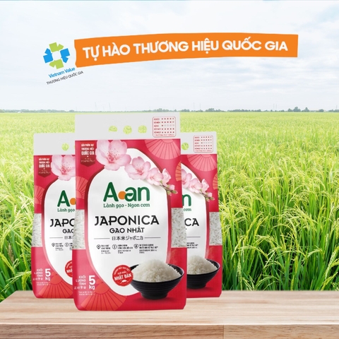 Gạo Nhật Japonica AAN chính hãng - Túi 5kg