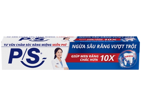 P/S kem đánh răng ngừa sâu răng vượt trội - hộp 100g