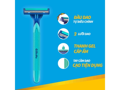 Dao cạo Gillette Flexi Blue II - Gói 7 cái