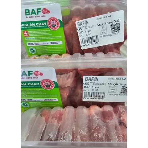 Sườn heo BAF Meat - khay 400g