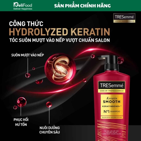 TRESEMME dầu gội vào nếp mượt mà 640g