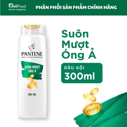 Pantene Dầu gội Suôn Mượt Óng Ả - chai 300ml