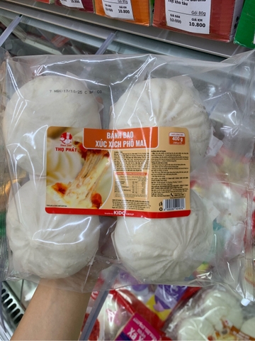 Bánh bao Thọ Phát xúc xích phomai - túi 400g