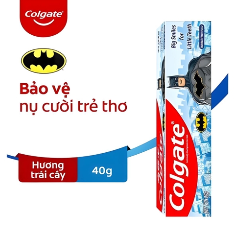 Colgate KĐR trẻ em barbie/siêu nhân -  Hộp 40g