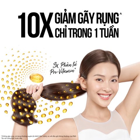 Pantene Dầu gội Suôn Mượt Óng Ả - chai 300ml