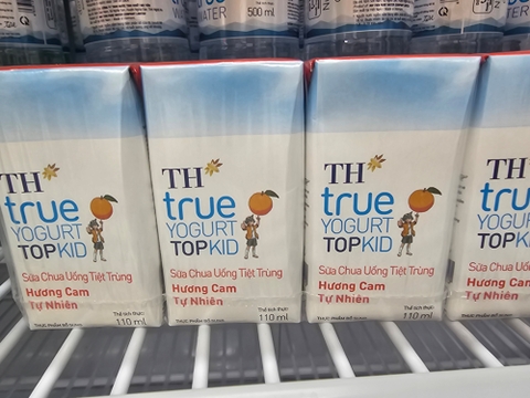 Sữa trái cây TH Truemilk Topkid hương cam - Hộp 110ml