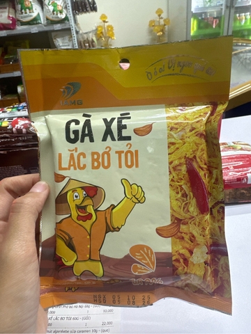 Gà xé lắc bơ tỏi - gói 60g