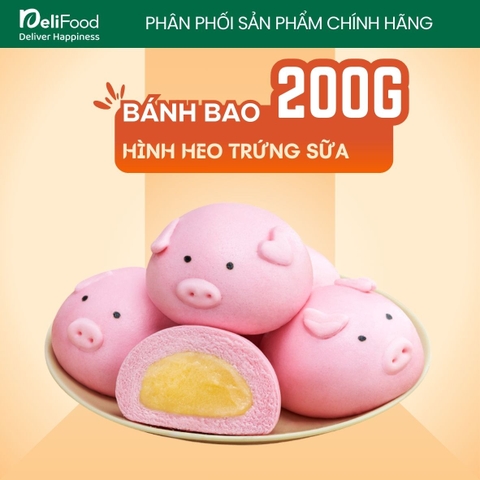 Bánh bao Thọ Phát tạo hình con heo trứng sữa - túi 200g