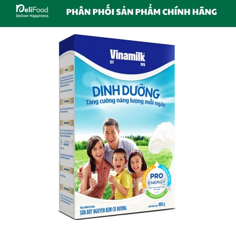 Sữa bột nguyên kem Vinamilk - hộp giấy 400g