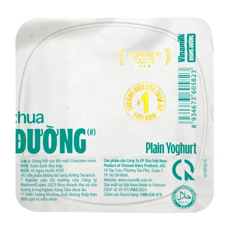 Sữa chua Vinamilk Nguyên bản Không đường