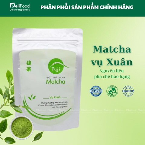 Bột Trà Xanh Matcha Fuji Vụ Xuân - Túi 100g