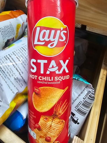 Bim bim Lay's STAX vị mực sốt cay - Hộp 100g