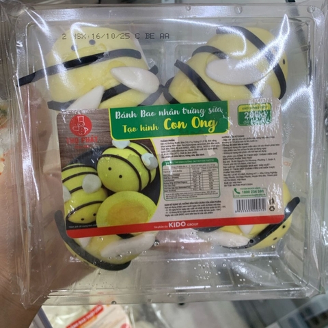 Bánh bao Thọ Phát nhân trứng sữa tạo hình con ong - túi 200g